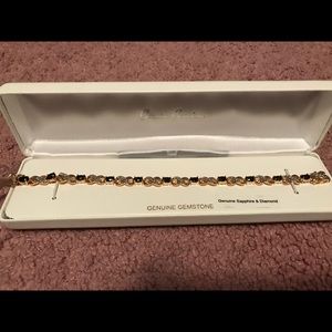 Sapphire & diamond bracelet